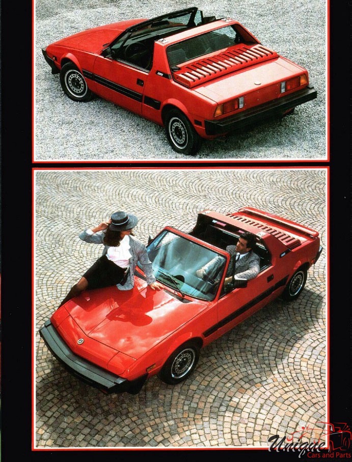 1988 Bertone Fiat X1/9 Brochure Page 4